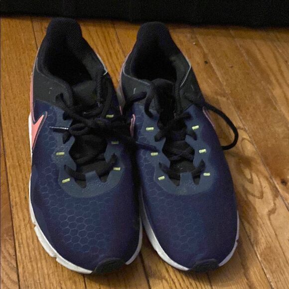 Nike Shoes - Kids' Navy and Pink Athletic Shoes